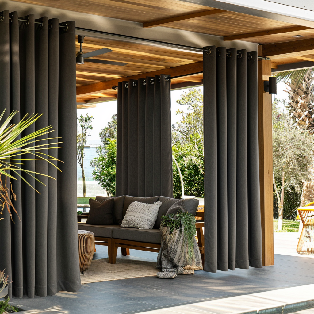Triple-Weave Outdoor Blackout Curtains