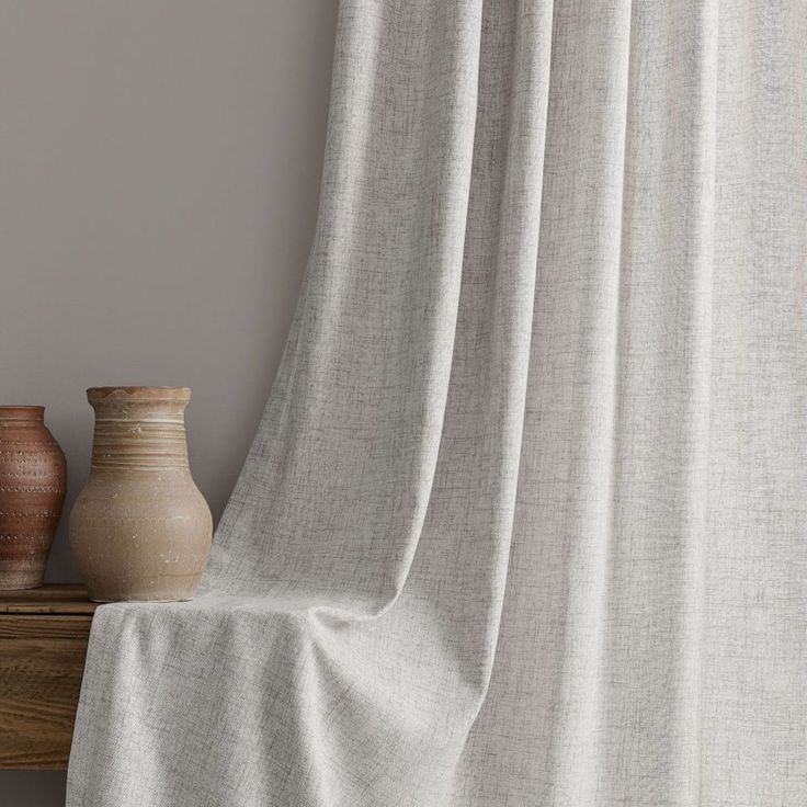 Keily Light Grey Sheer Curtains – Elegant Window Treatment